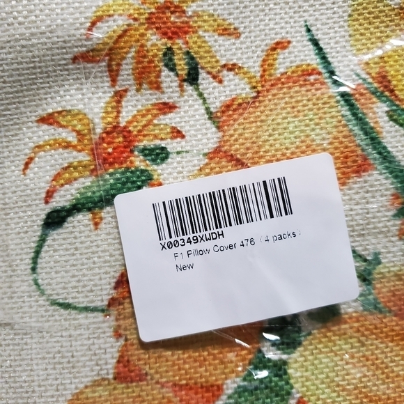 4 Pcs Fall Autumn Summer Thanksgiving Decorative Pillow Cover Case 18"X18" - Picture 9 of 9
